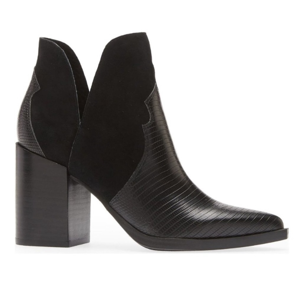 Steve Madden Chaya Pointed Toe Black Booties Size 7